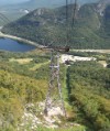 Aerial Tram - view back down from tower 1