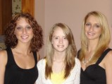 Mallorie (left) Graduation June 07 with sisters Jillian and Alexis