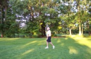 Pete follows Bruce off the tee at Five-Fifty-Five AM