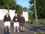 Greg, Pete, Bruce, pre-round 6am