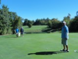 Boys on the 90 degree dogleg over water