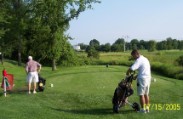 Boys contemplating a long 13th into the wind