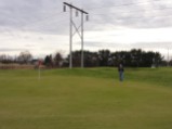 Bruce and Pauls tee shots on 13