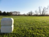 Shoe level view of the par 3 4th over the combine