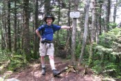 Nate on summit of Mt Ellen