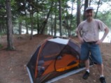 Saturday night campsite on the Penobscot river