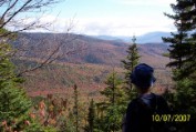 Nate scopes colors on view from Signal Ridge