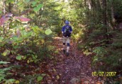 Nate sets the pace early on the Signal Ridge Trail