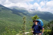 Early outlook on Wildcat Ridge, Madison and Adams backdrop