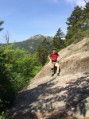 Nate on Carter Ledge trail headed up Mt Chocorua