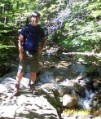 Bruce at a stream overlook on the Avalon Trail