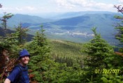 Nate looking off Mt Field