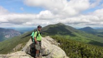 Bruce on Liberty summit looking towards Haystack and then Lincoln