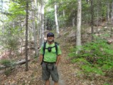 On the Osseo trail after shedding an upper layer and pants lowers