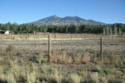 Mt Humphrey, left, 12,633 feet.