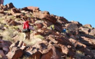 Working our way up towards the Tonto Plateau