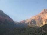 Heading to the last outcrop before dropping into Bass Canyon