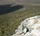 West face cliff at the summit of Mt Liberty (camphone)