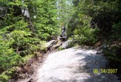 Nate messing around on the Mt Osceola Trail