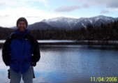 Lonesome Lake (2700 feet), Lafayette as backdrop