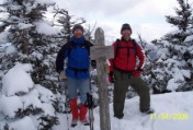 North Kinsman summit, 4293 feet, deep snow