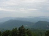 A view where the trail crossed a ski slope