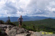 Bruce takes in the view near Mt Jackson summit