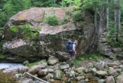 Bruce, looking like Michael on a cool section of the Dry River Cutoff trail