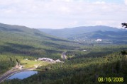 View northwest, Highland Center in foreground, Mt Washington Hotel in background