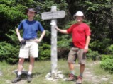 Boys at Summit of Stratton Mt on Saturday