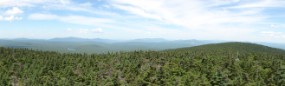 West from Stratton summit - panorama