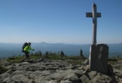 Early arrival on the summit of Saddleback Junior