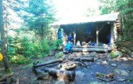 Our Poplar Ridge shelter, which conveniently avoided tenting in the wet the prior evening