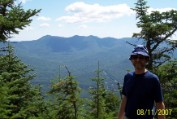 Unobstructed view from summit of Mt Tecumseh