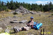 Nate on our 10th (9th official) 4K summit of the weekend, Mt Hale