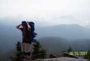 An overlook on the Twinway Trail (to Nate's right)