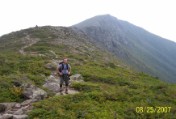 Bruce half way up Mt Bondcliff - just before the real pain began...