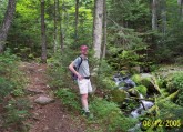 Back to t-shirts in the woods off the peak