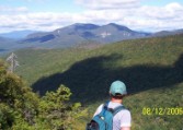 The view over your shoulder half way up the scary North Peak ascent