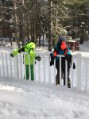 Boys contemplating snowicide