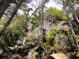 Osceola hike - Edgar on The Chimney