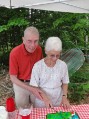 61 years and still cutting the cake together