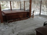 First time I ever had to shovel the INSIDE of my screen porch