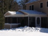 Shoveled the porch roof