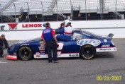 Bruce climbs into his 700hp ride