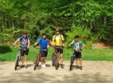 Nate, Ed, Don, and Bruce ready to ride in Chester