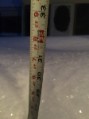 That's 31 inches in the first blizzard....