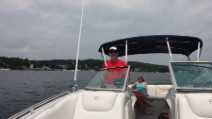 Boating - Our pilot Bob