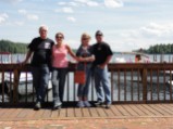 The motorcycle ride crew in Center Harbor