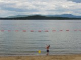 Skipping stones at Weirs Beach